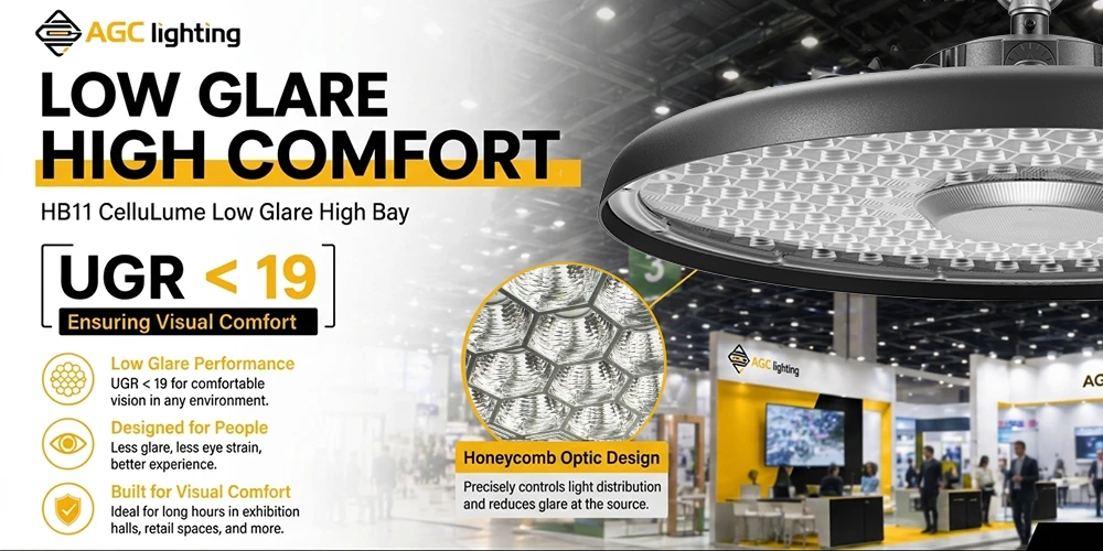 UGR less than 19 high bay light for exhibition hall