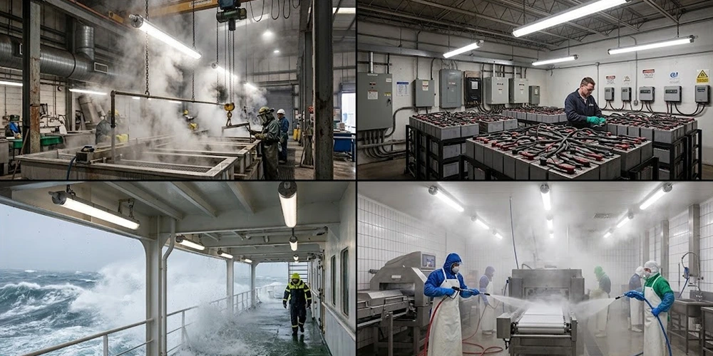 Linear Lighting for Corrosive, Chemical and Marine Sites