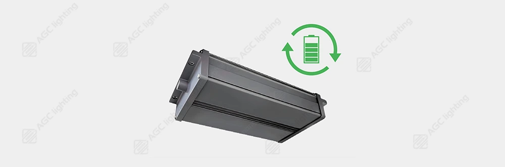desert solar light with battery and control electronics are enclosed inside a sealed die cast aluminum housing