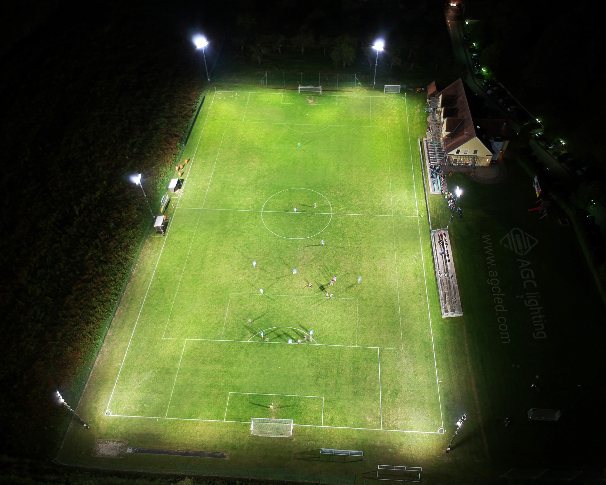 400W flood light in community soccer field