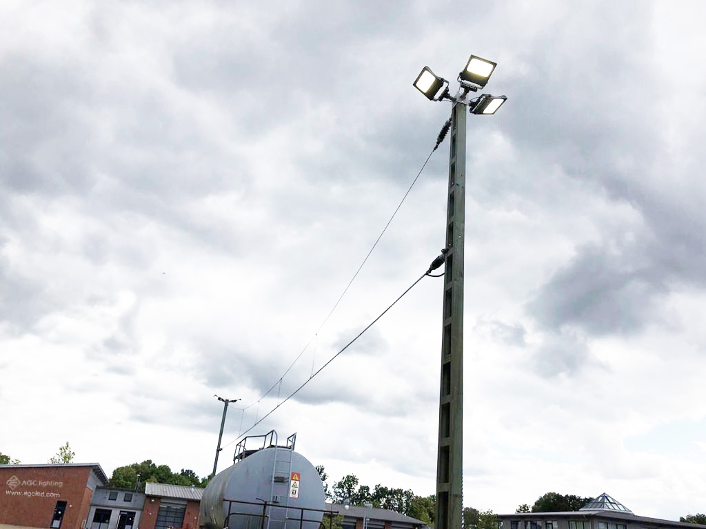 15m height grassland flood light