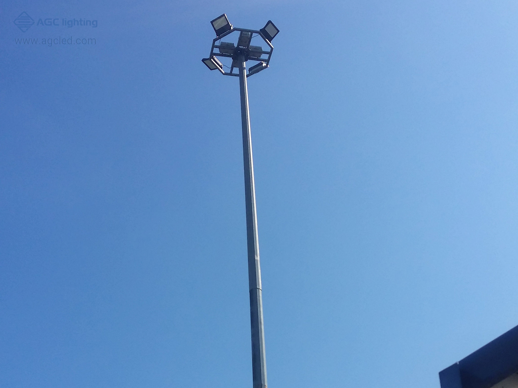 parking lot flood light 240w 30° 20m mounting height