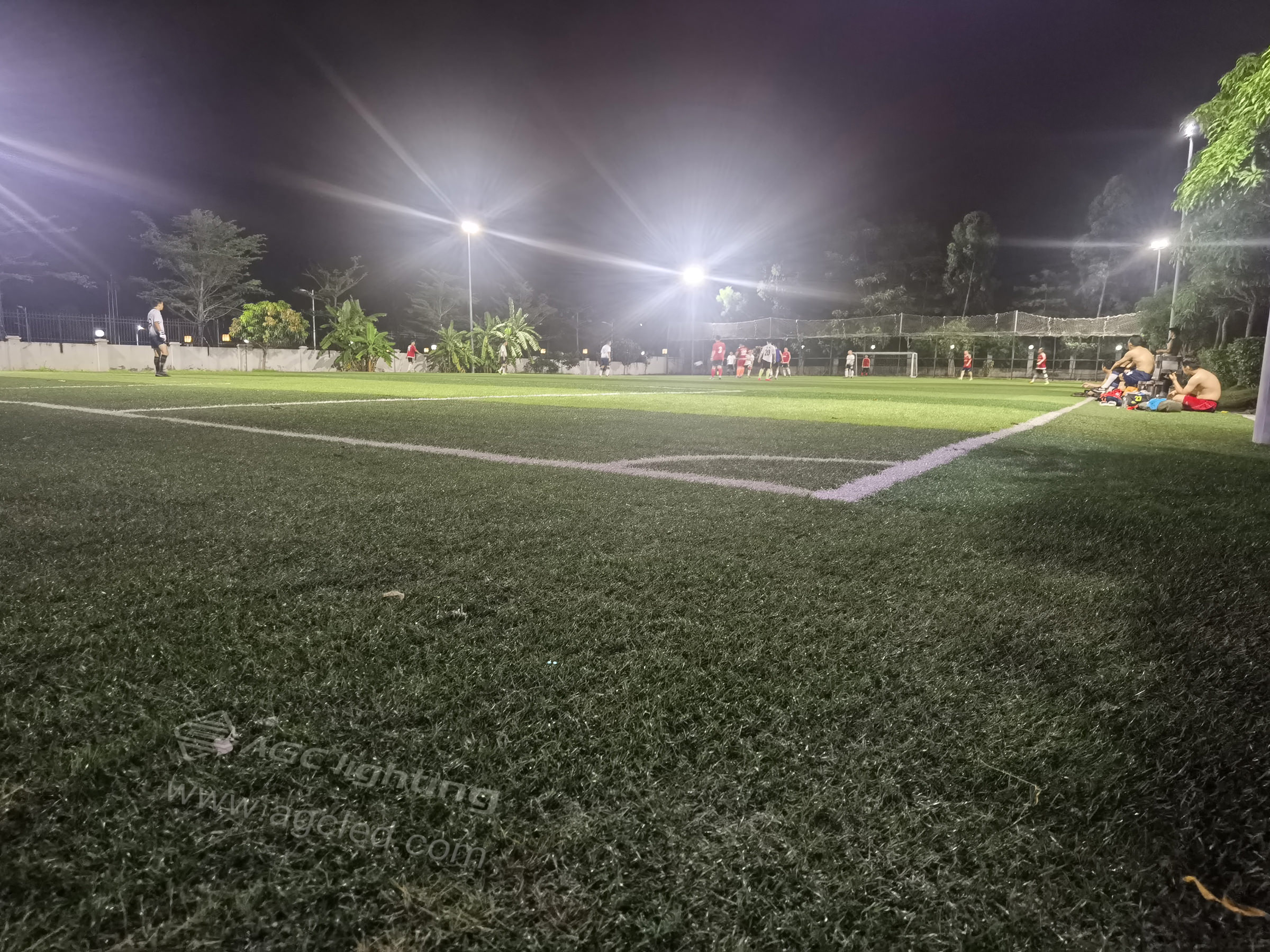 football field lighting project flood light application