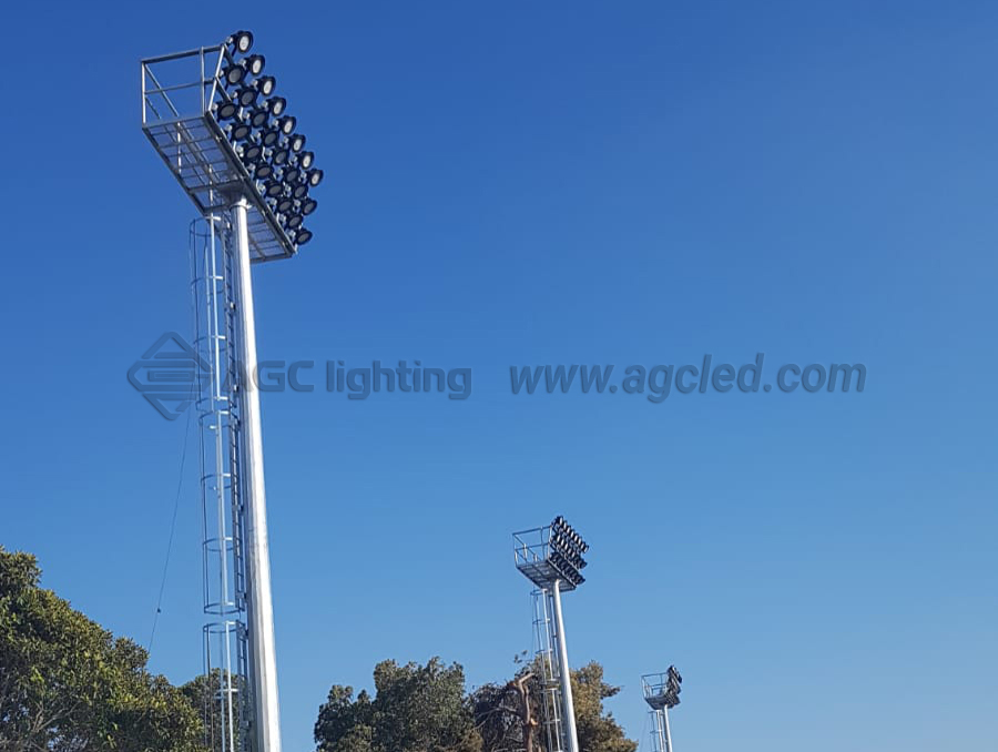 92pcs high bay light in soccer field lighting project