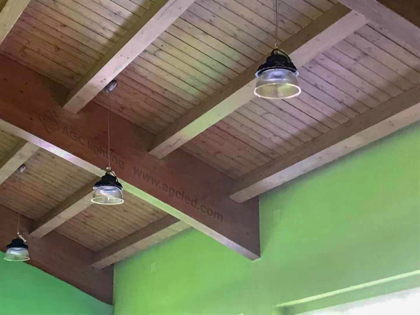 high bay light in school restaurant 4.5m install