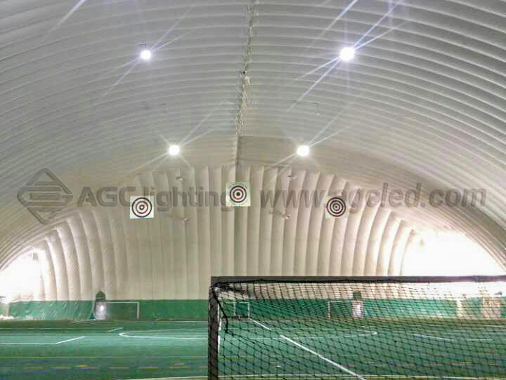 sports air dome lighting 65 ft install 300w high bay light