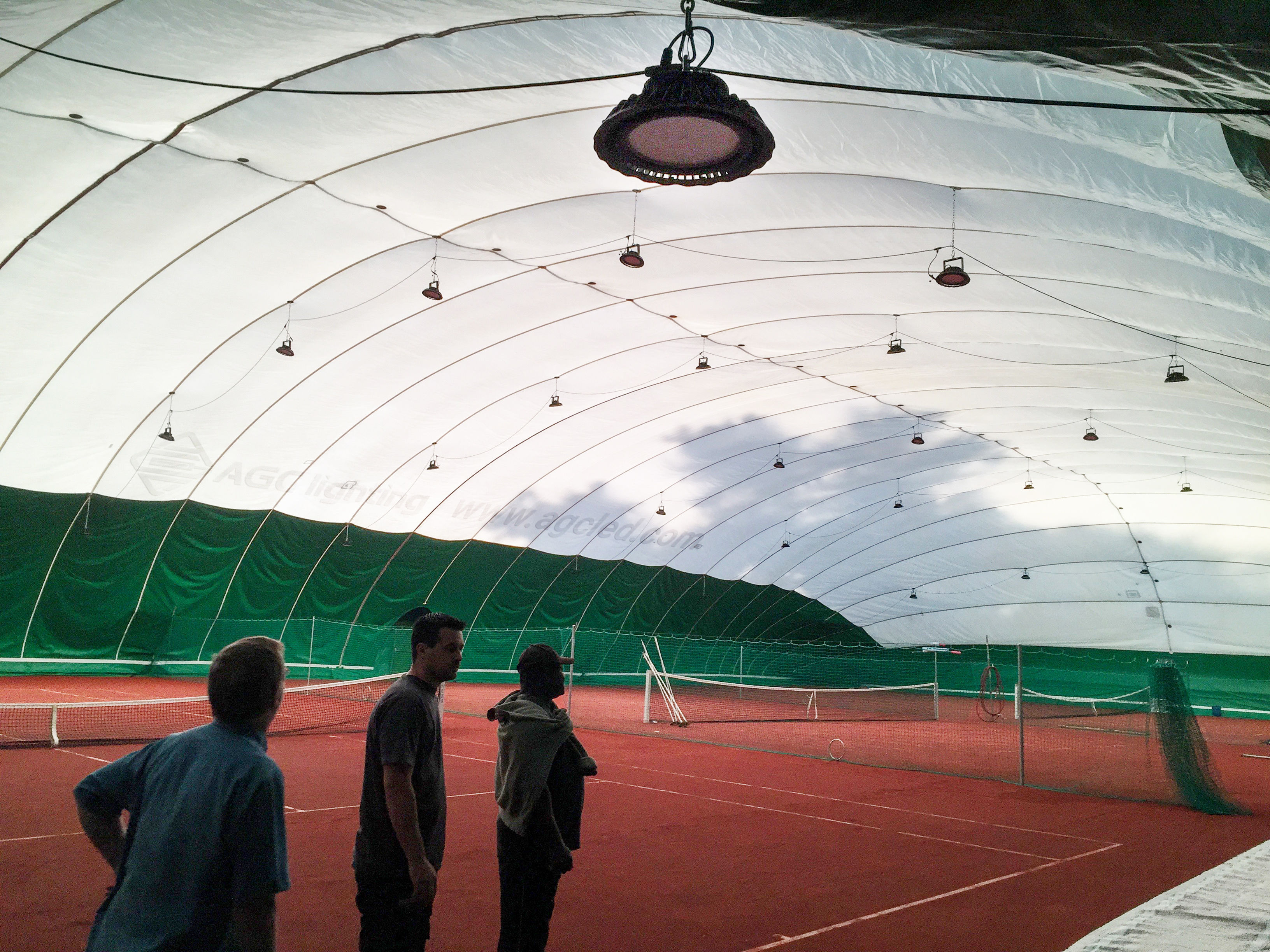 tennis court lighting with 98pcs high bay light