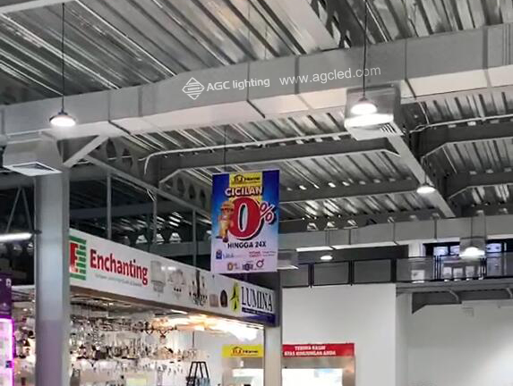 100w high bay light illuminate shopping mall