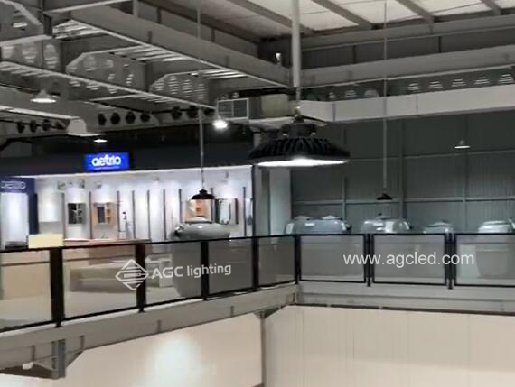 100w high bay light in shopping mall lighting project