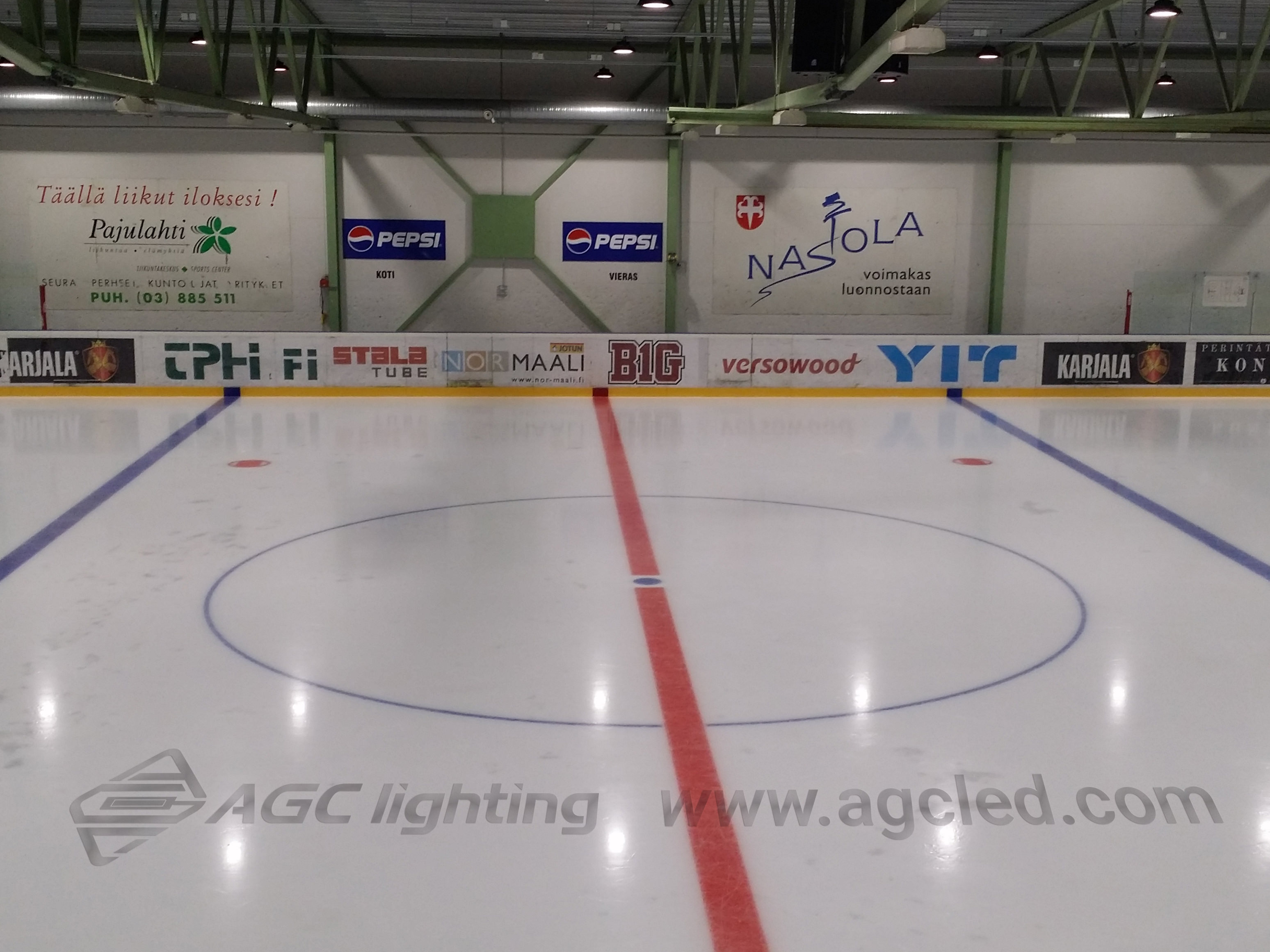 ice hockey rink high bay with DALI