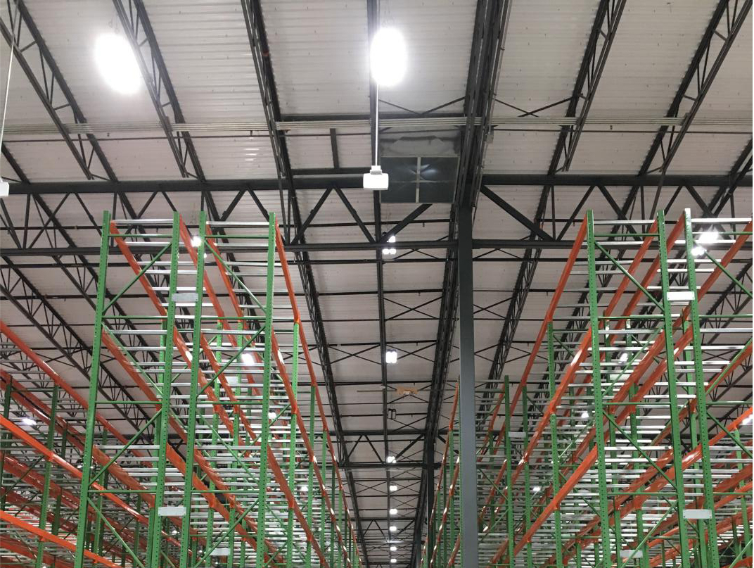 180W linear high bay light 600lux in warehouse