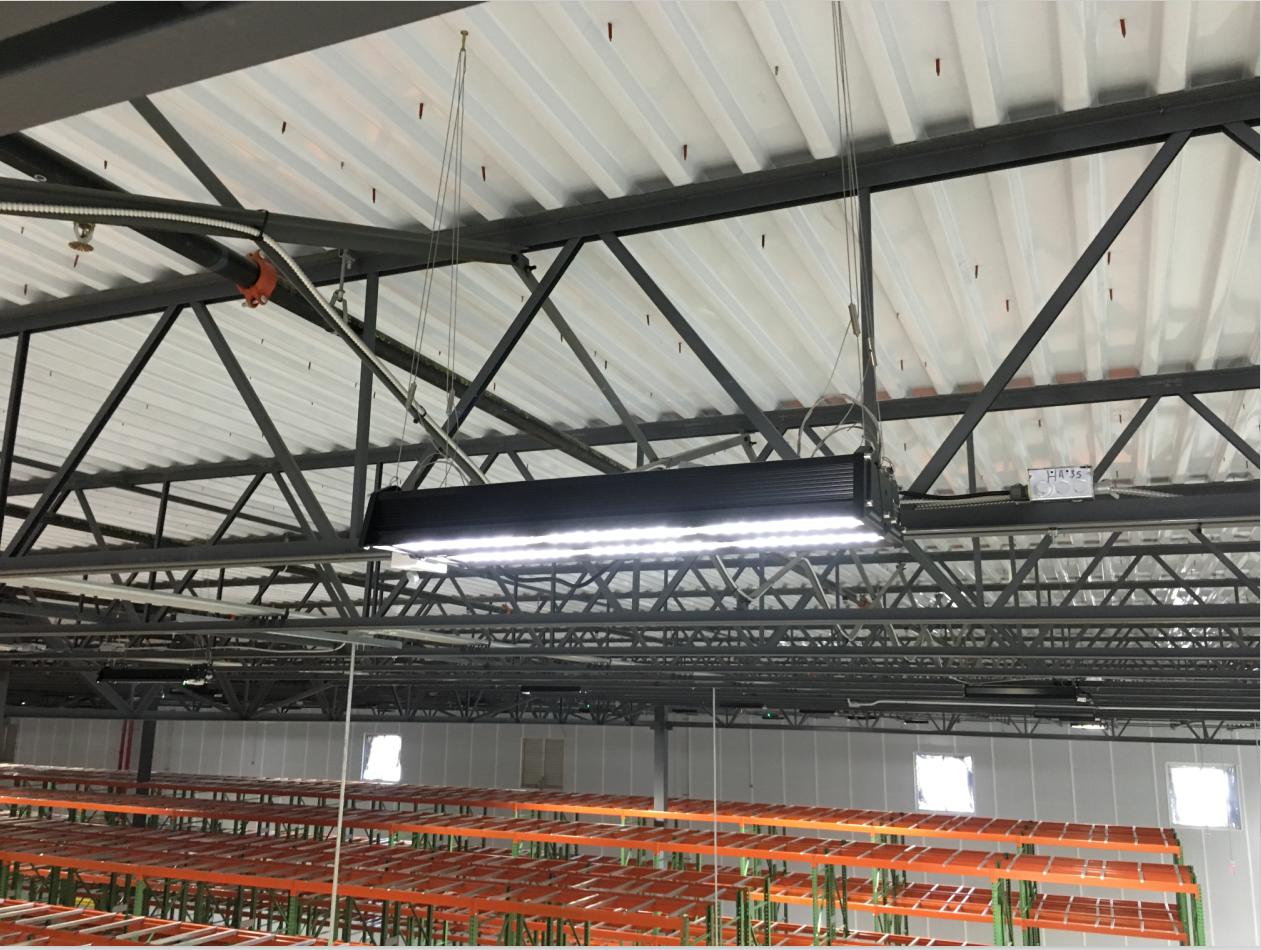 warehouse lighting project linear high bay light 9m height