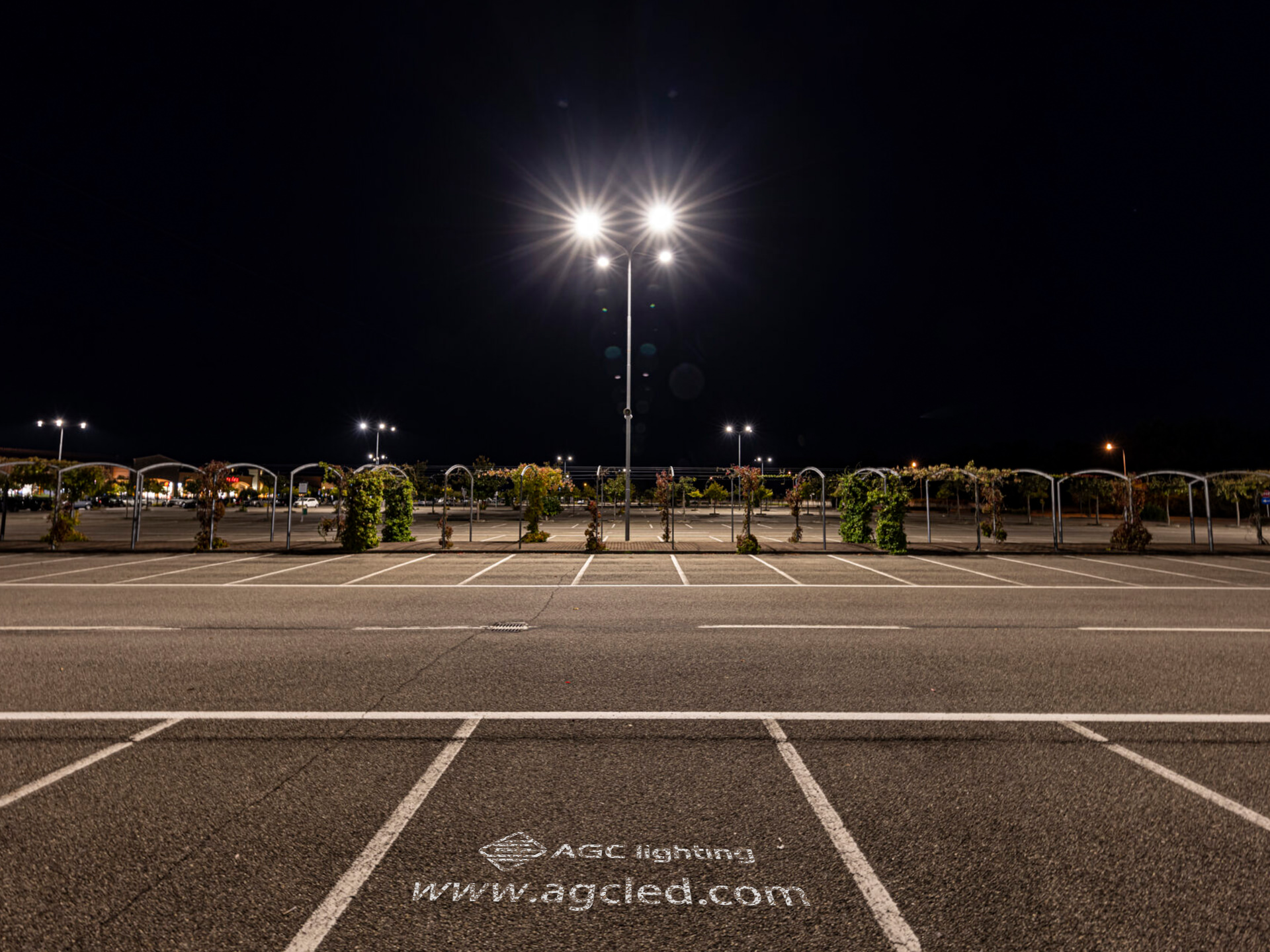 3000k led street light in Shopping mall Parking lot
