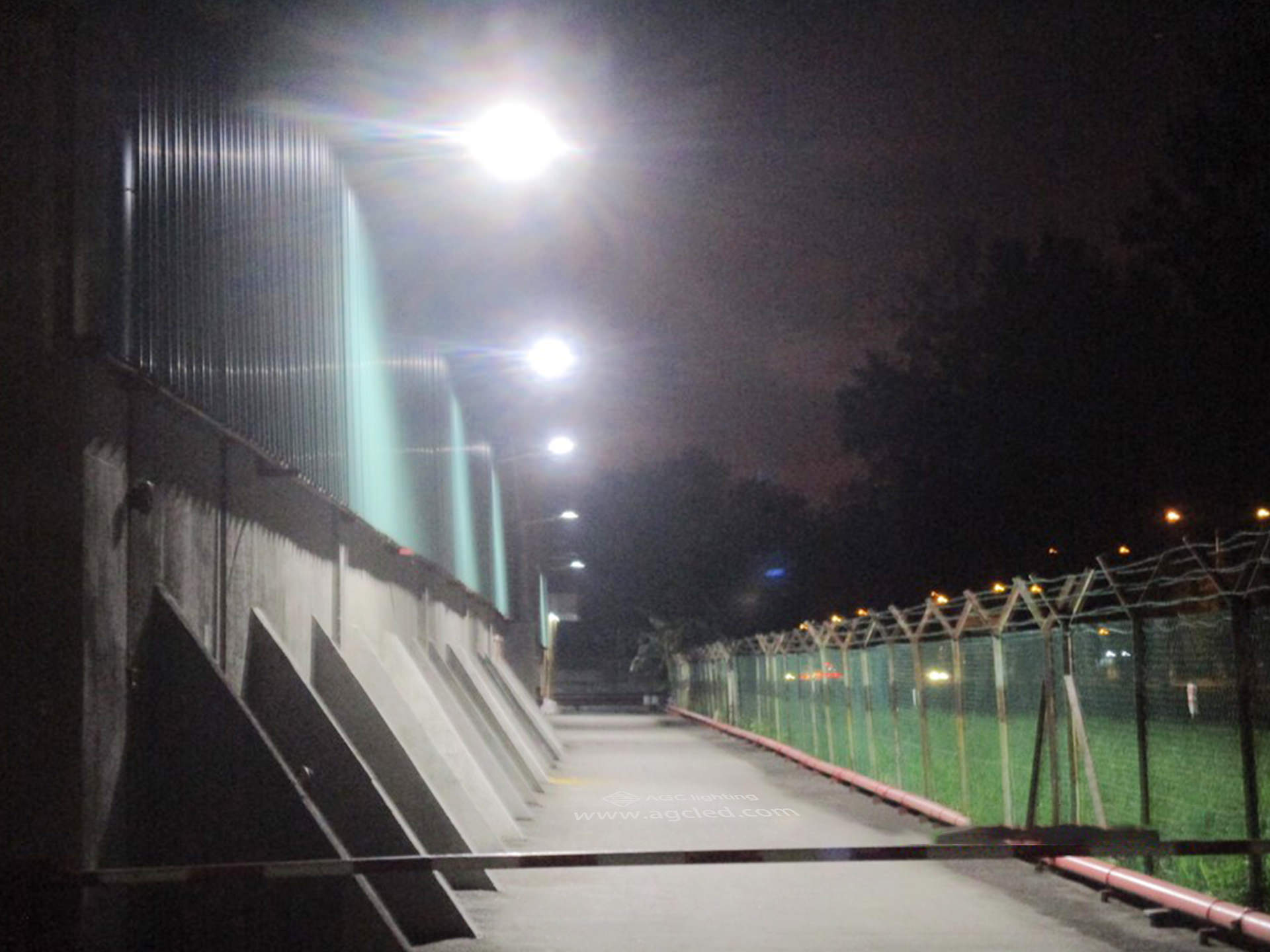 walkway lighting project with 120w street light
