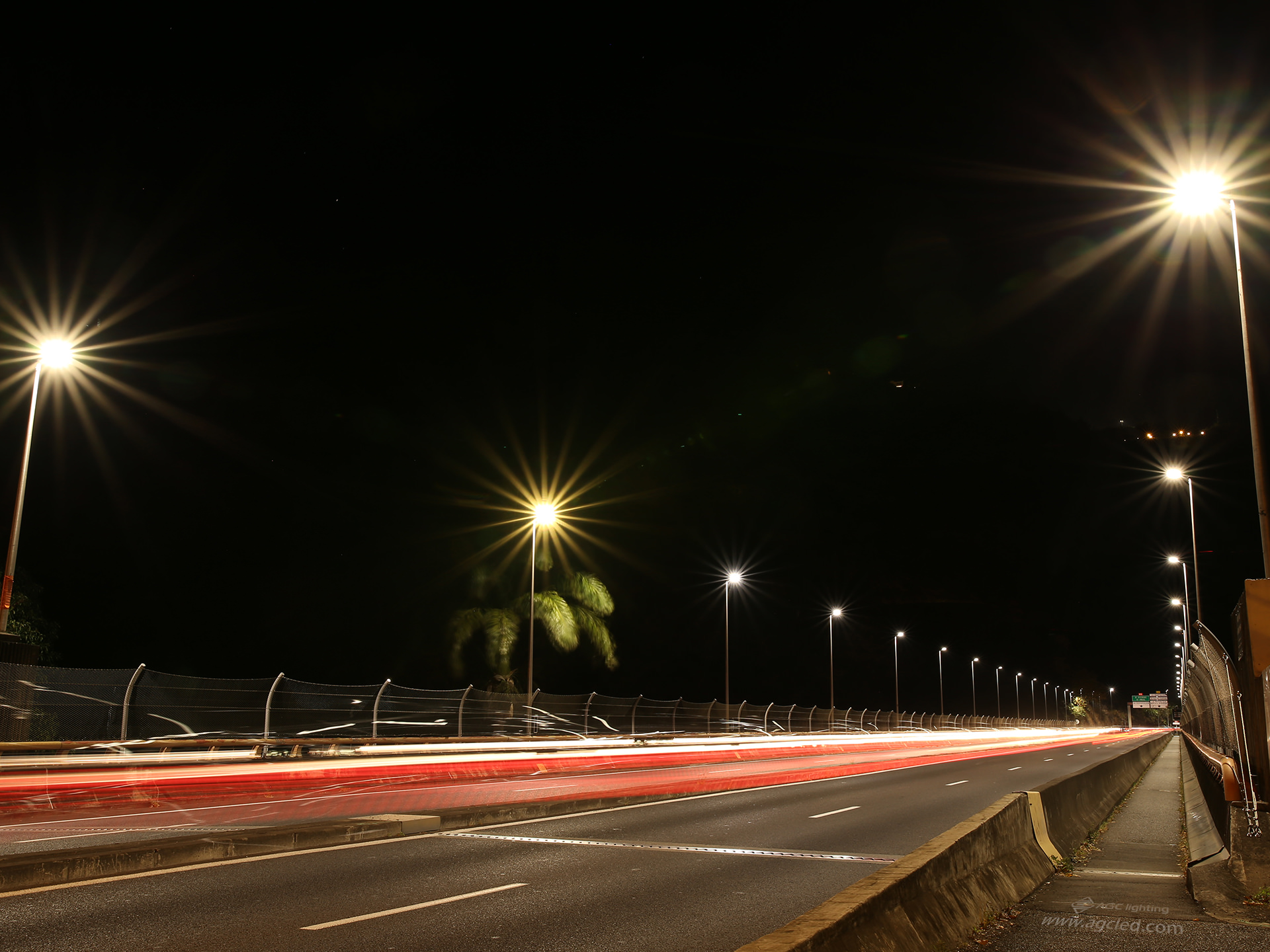 67pcs led street light in roadway lighting project
