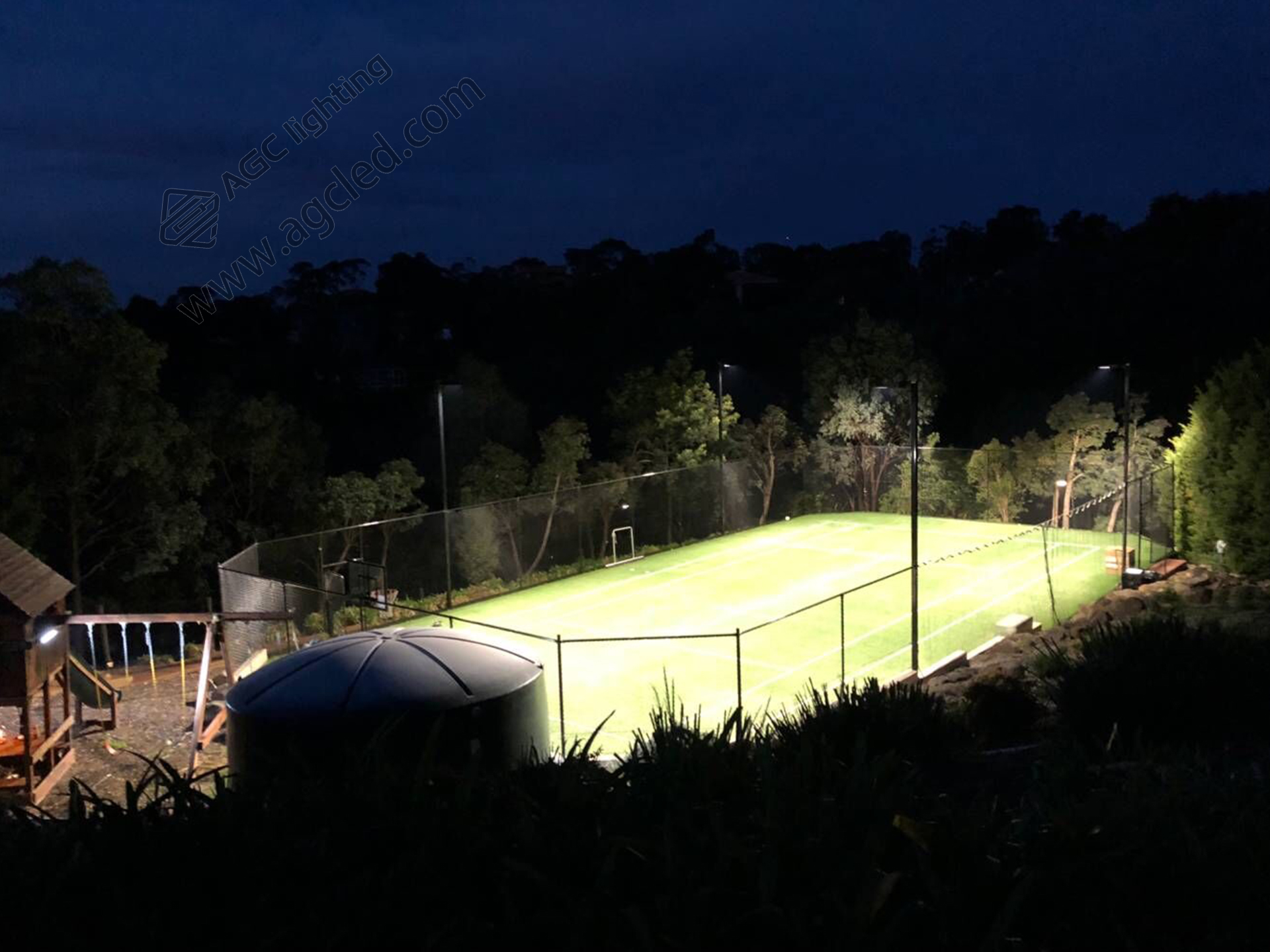 led area light for tennis court beyond 350lux