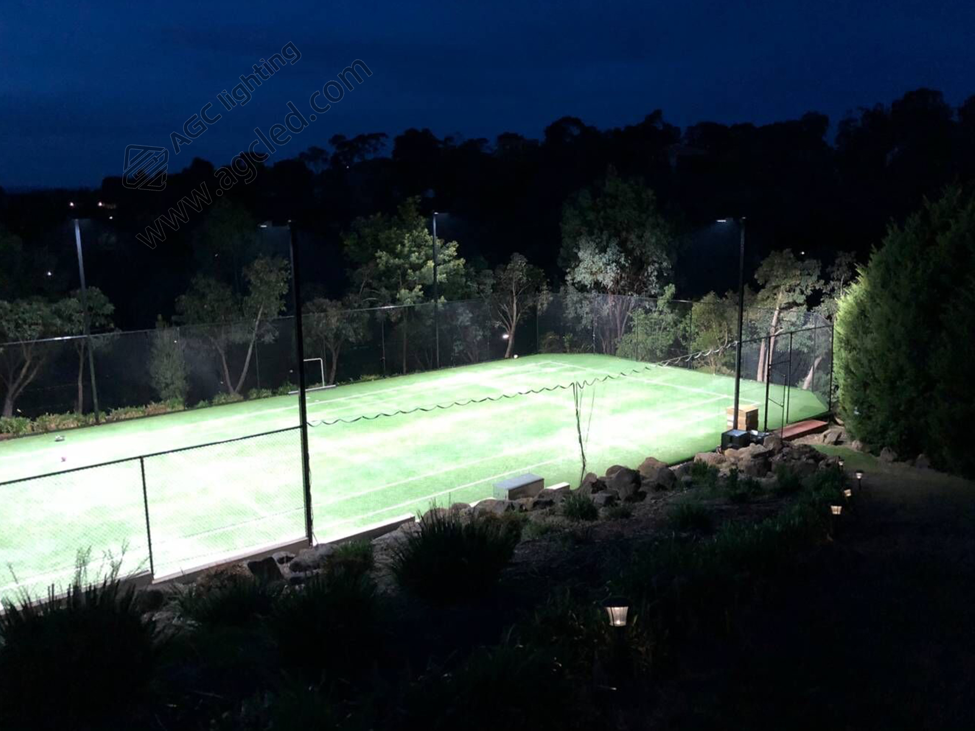 450W LED Replace 1500w HID in Tennis Court