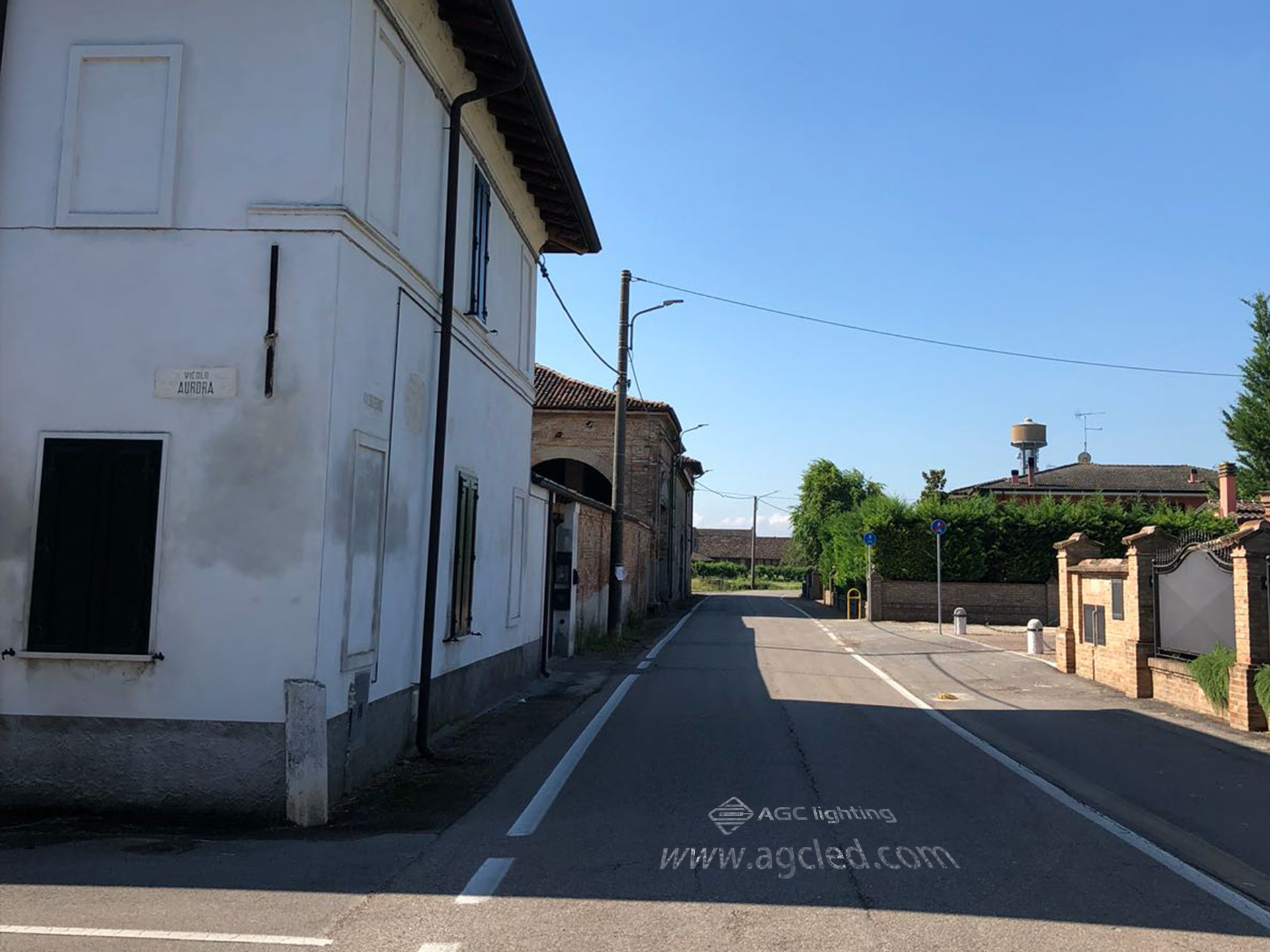 4000K Ra70 led street light in Italy roadway project