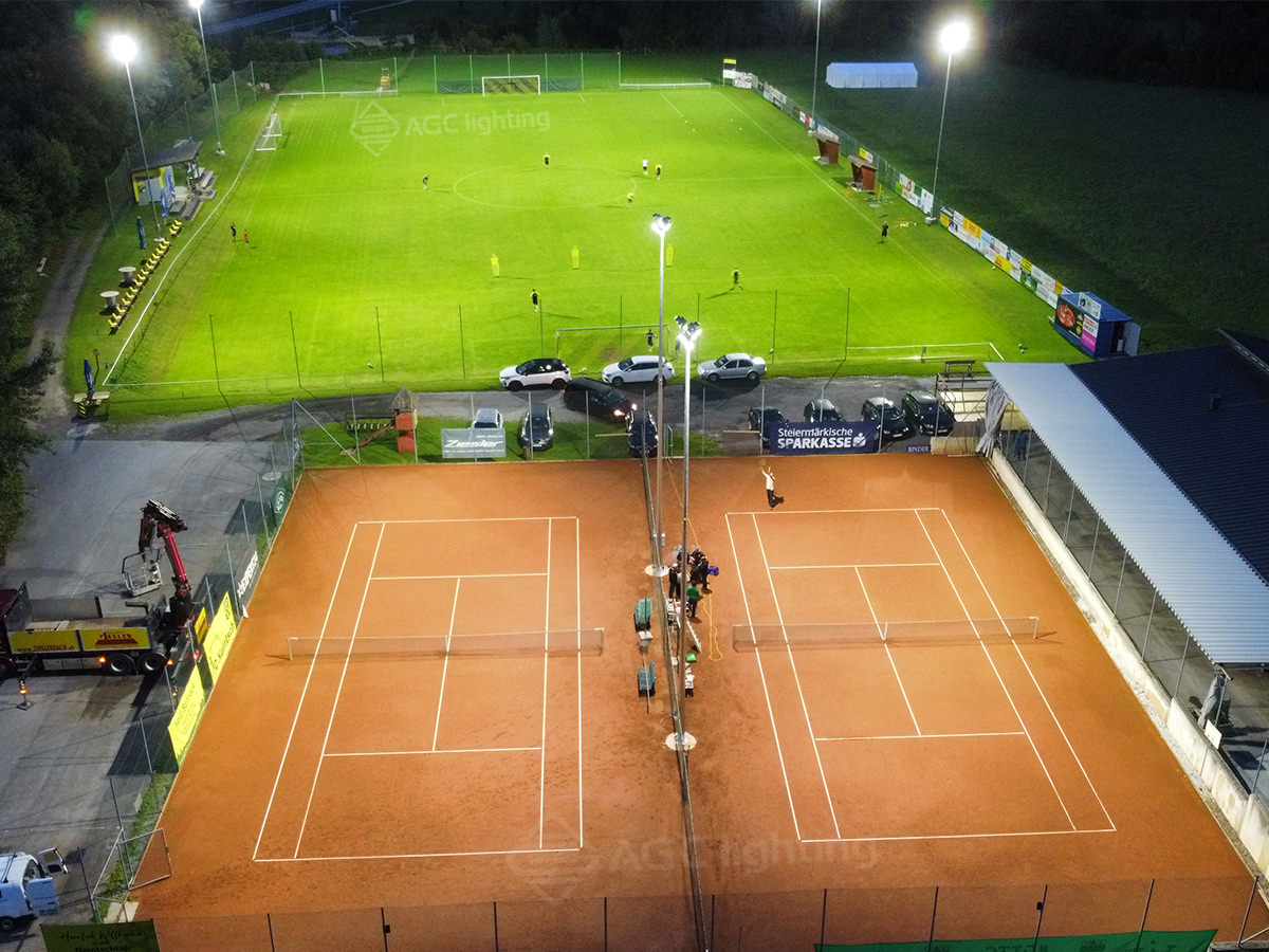 LED Flood Light Soccer Fields and Tennis Court