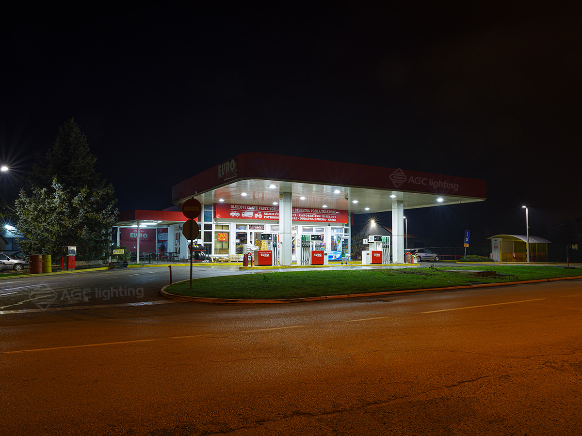 croatia gas station flood light recessed mounting FL12 3