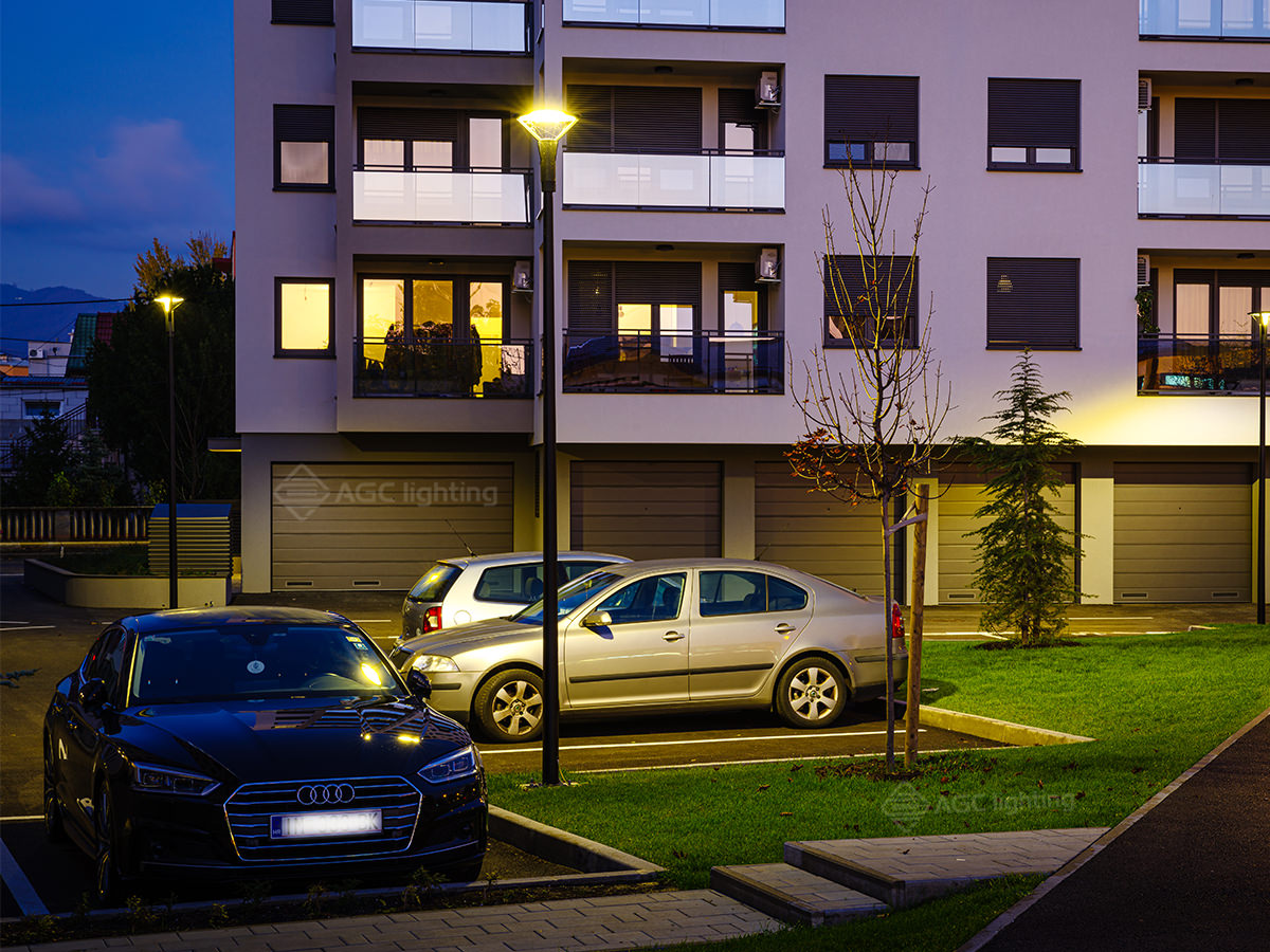 LED Urban Post Top Light Outdoor Parking Lot