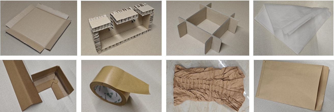 Paper and cardboard renewable materials for packaging