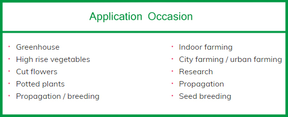 grow light application Occasion