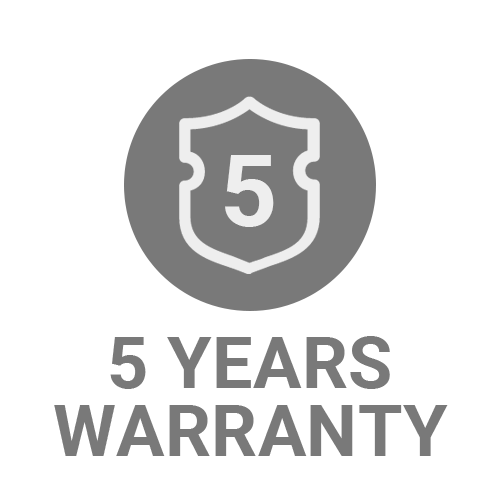 5 Years Warranty