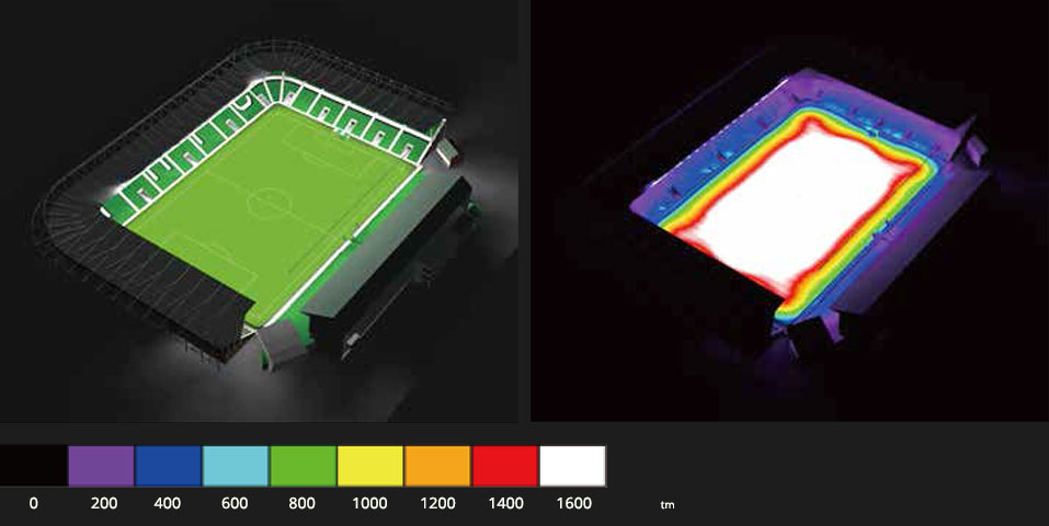 HiMast dialux simulation