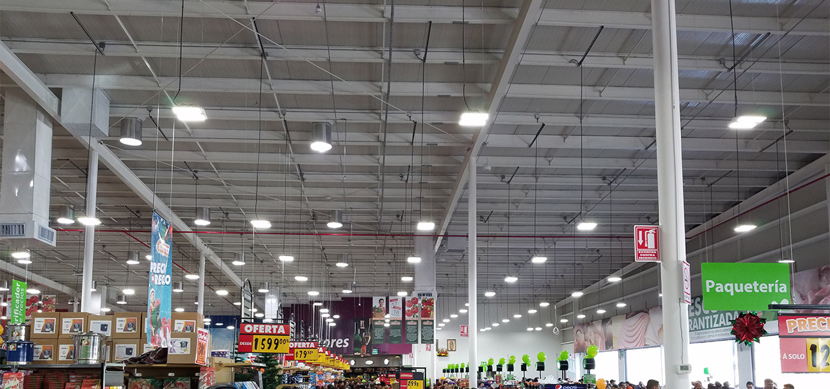 HiPanel Application Supermarkets lighting