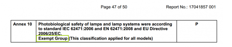 led light CB report