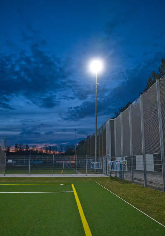 Modern football lighting court