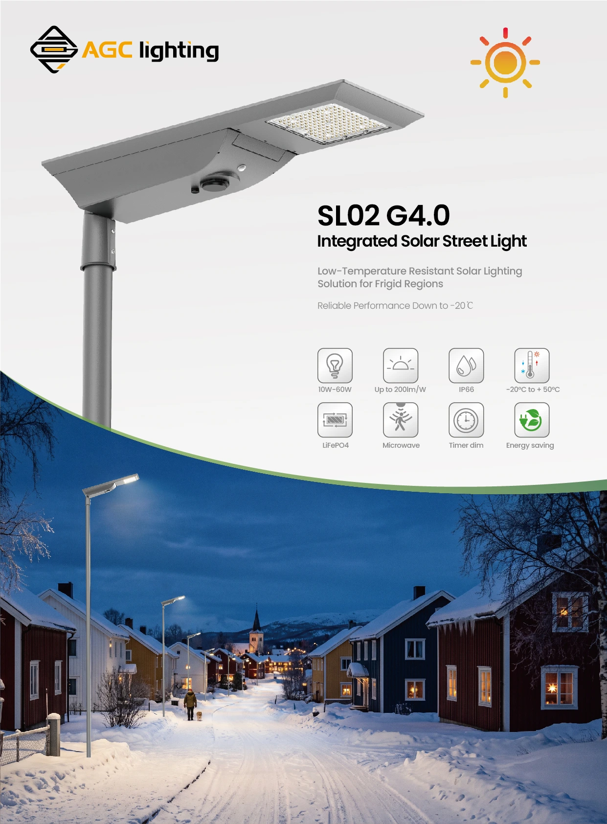 SL02 G4.0 low temperature Integrated solar street light 1