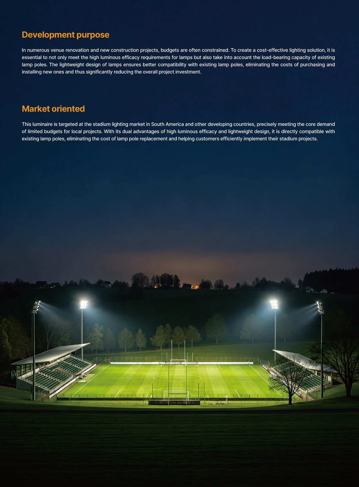 SP10 SP10 LuzMax Economical Stadium Lighting Development purpose 02
