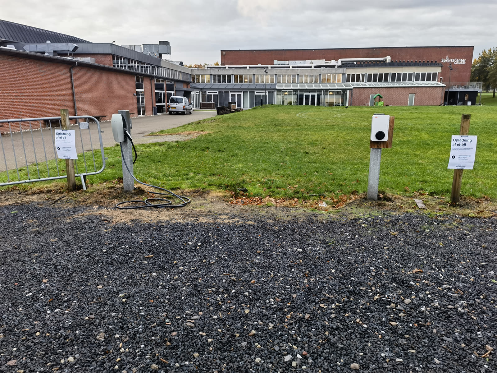 Bollard Lights for EV Charging Stations parking lot