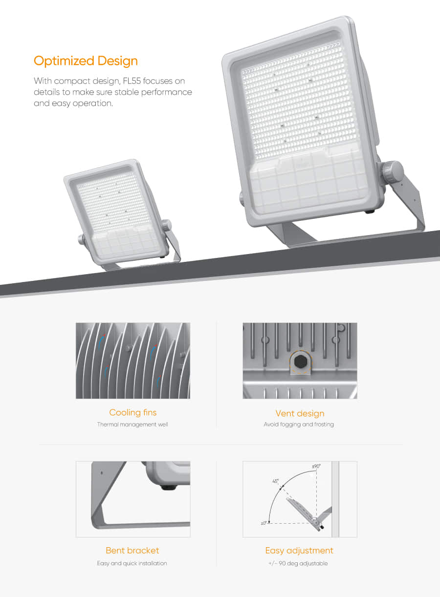 FL55 Vent design bent bracket Easy adjustment 03（4）