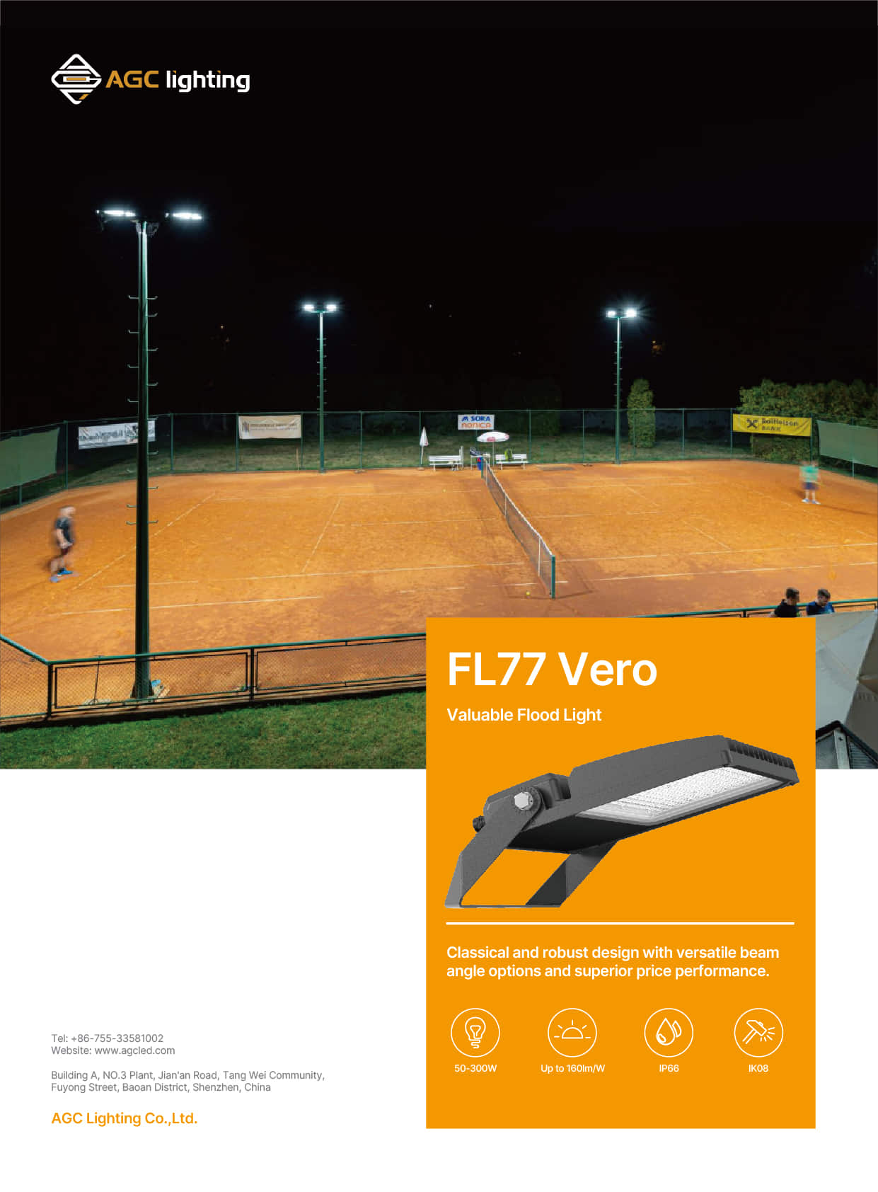 FL77 flood light for sports lighting