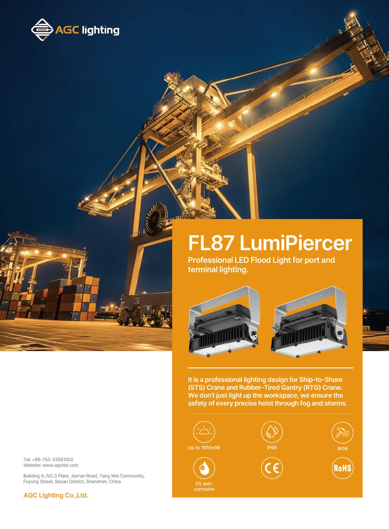 FL87 Flood Light for Port and Terminal Lighting