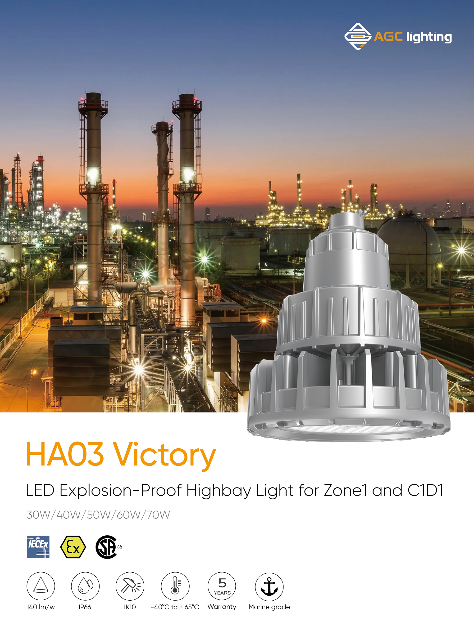 HA03 explosion proof light victory 1