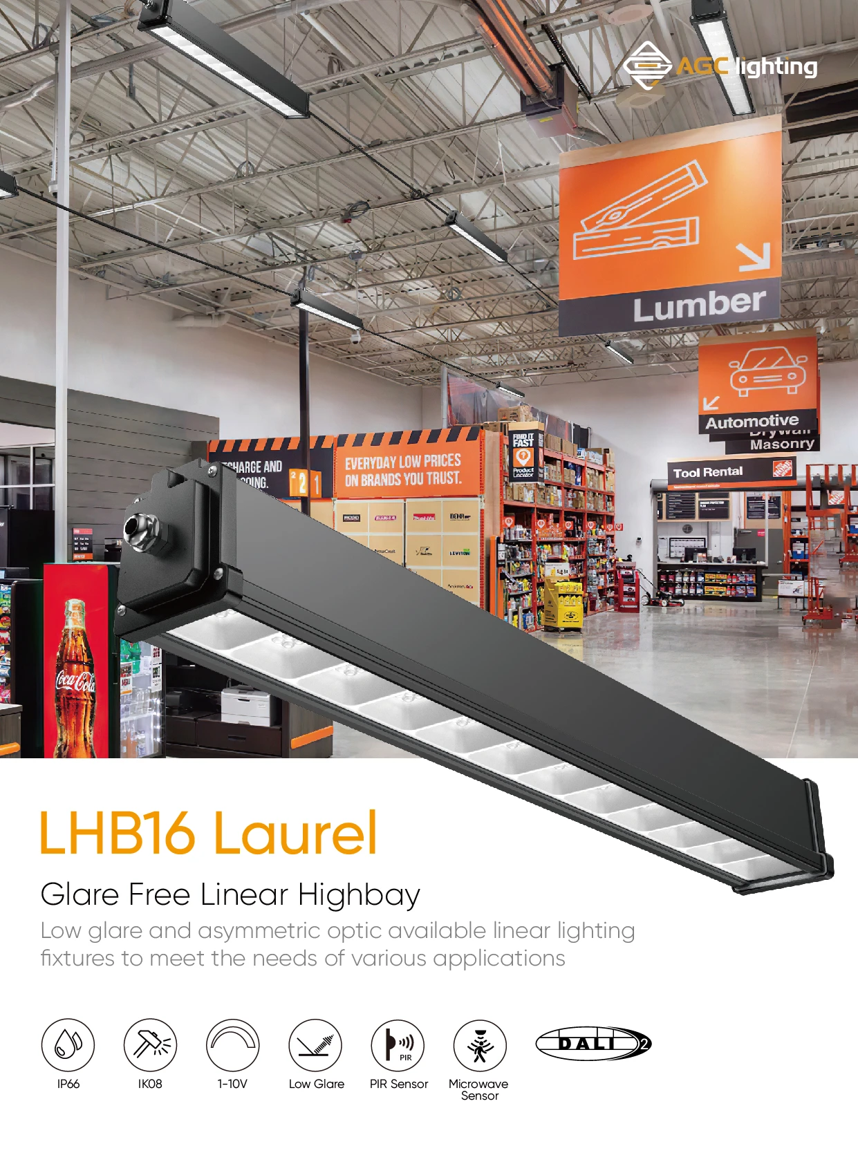 LHB16 glare  free linear high bay 01