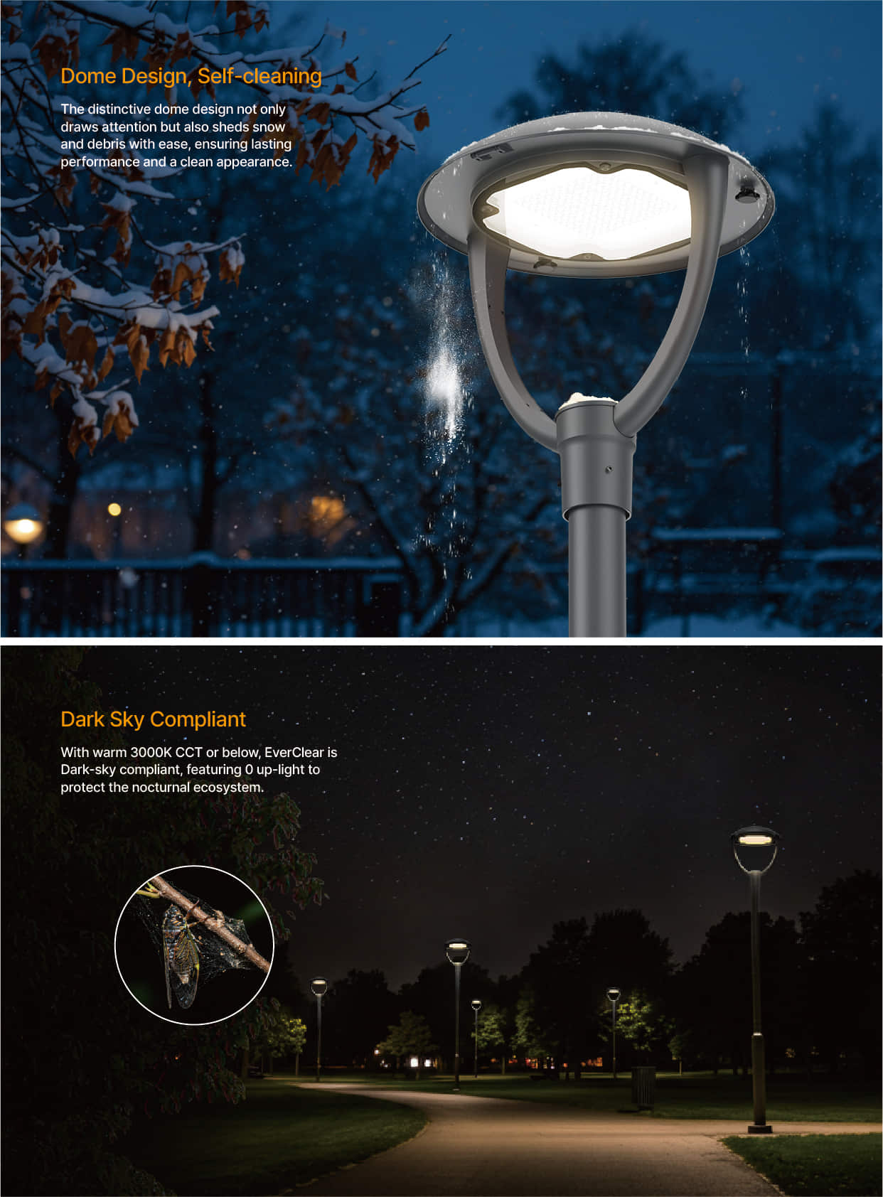 PT12 Dark Sky LED Post Top Light