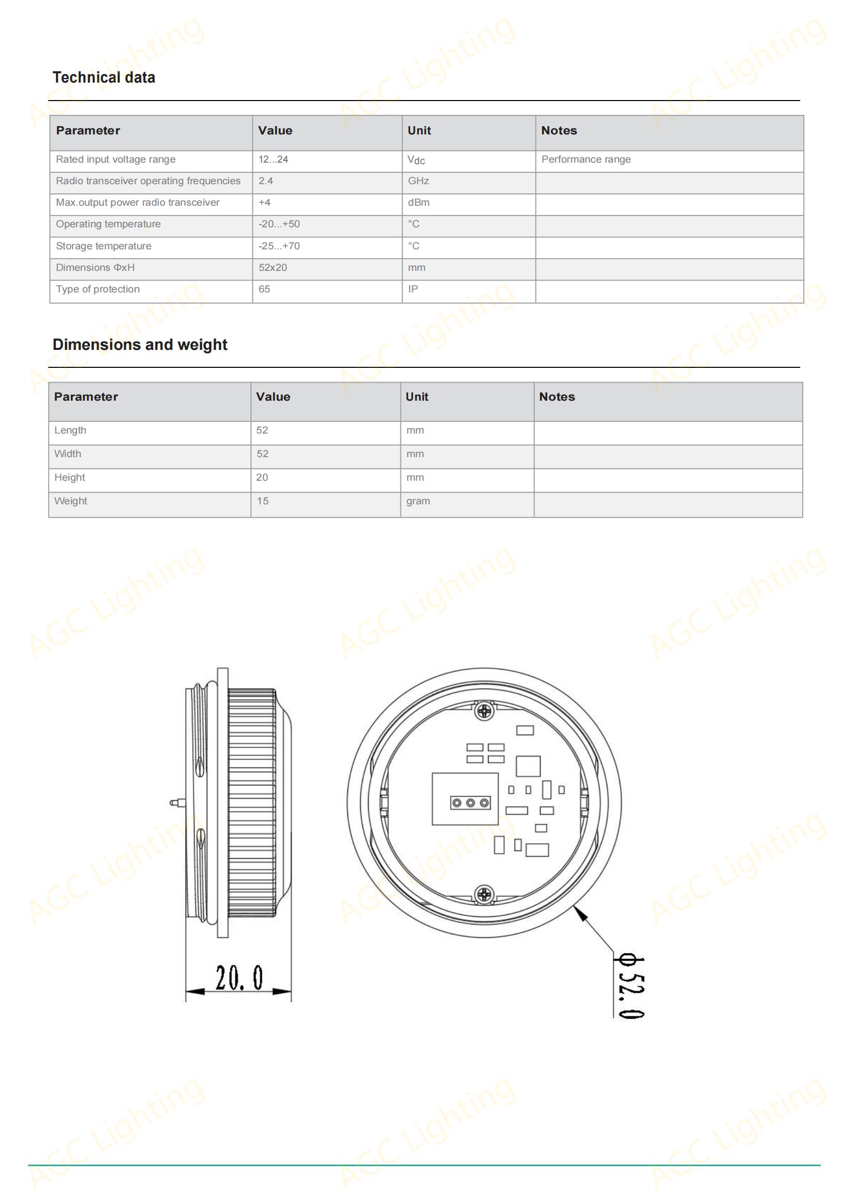 UP CN01 CASAMBI ready wireless control device for LED driver _01