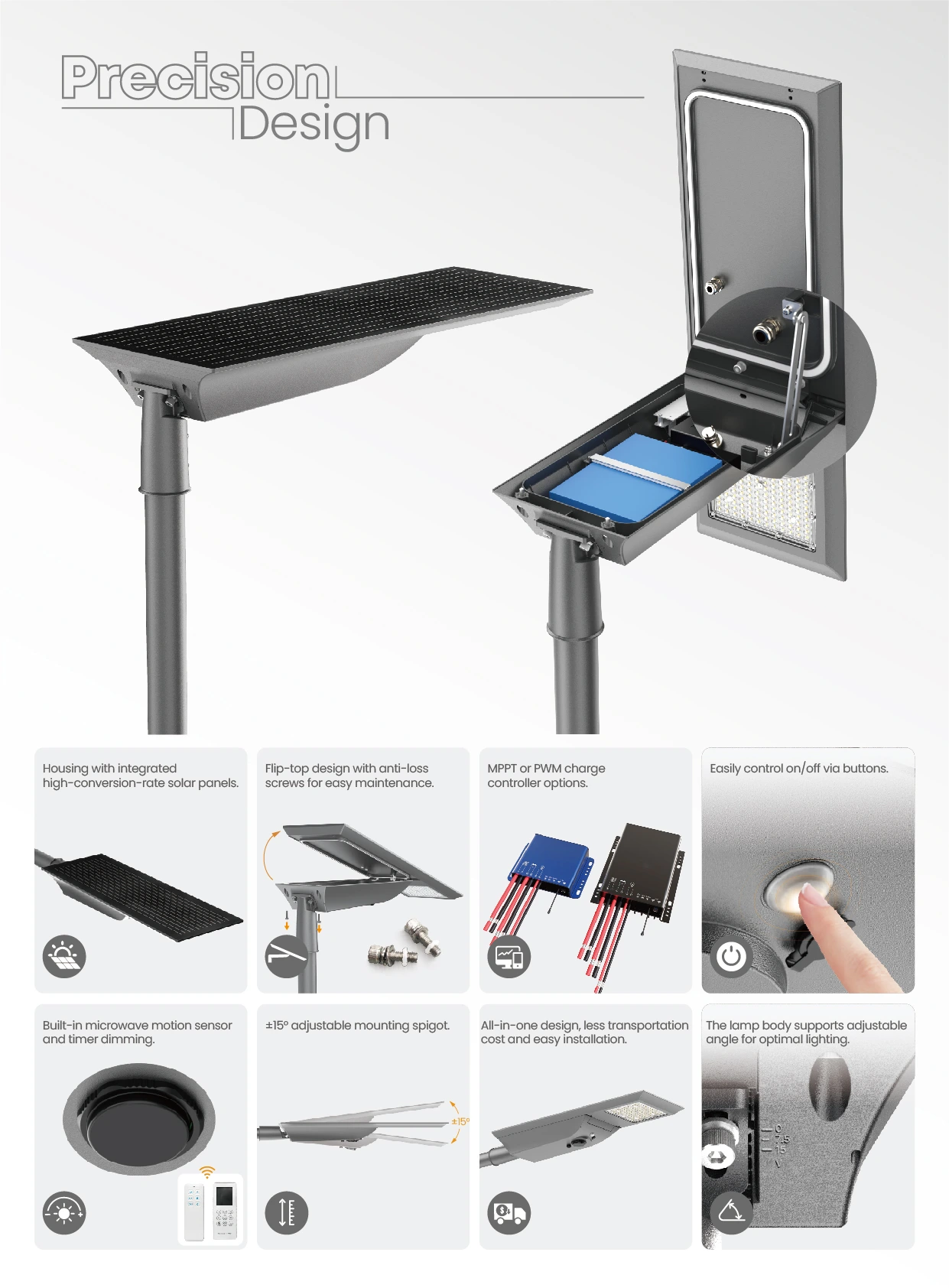 SL02 G3.0 solar street light precision design 8