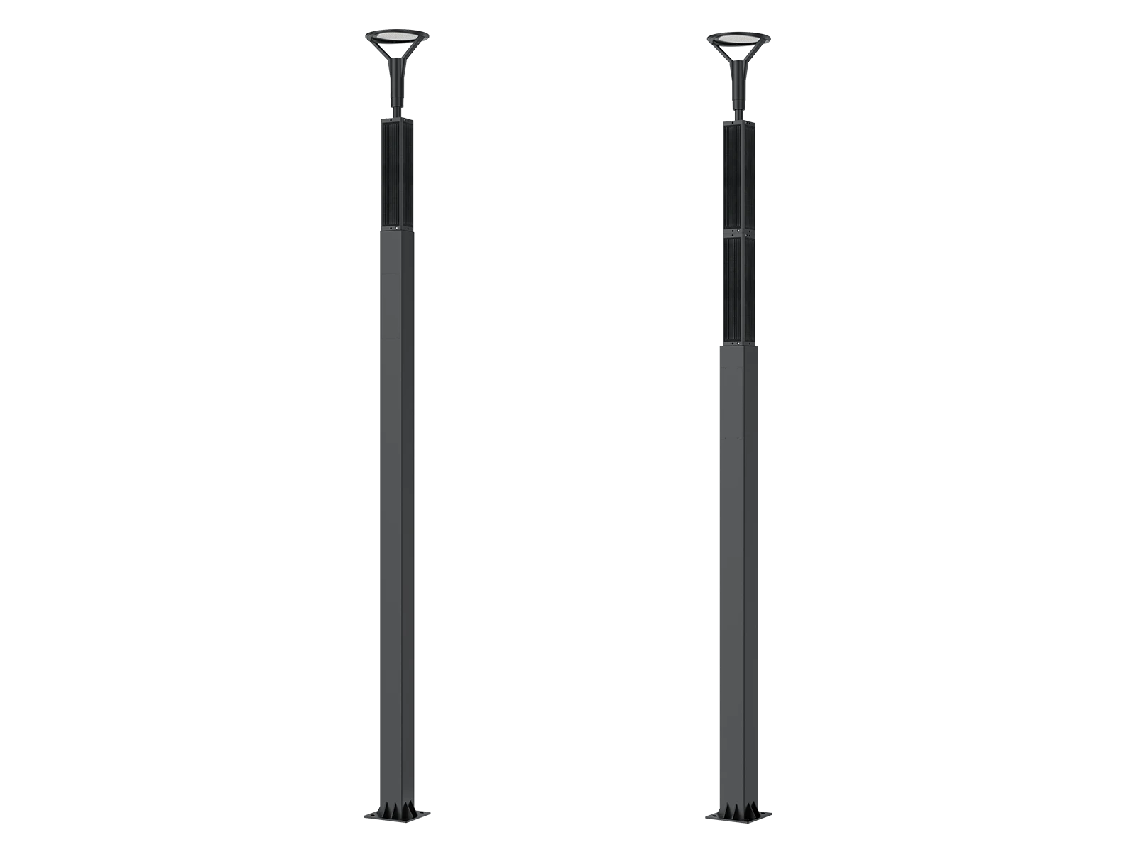 SL33 Modular Vertical Solar Panel Post Top Light