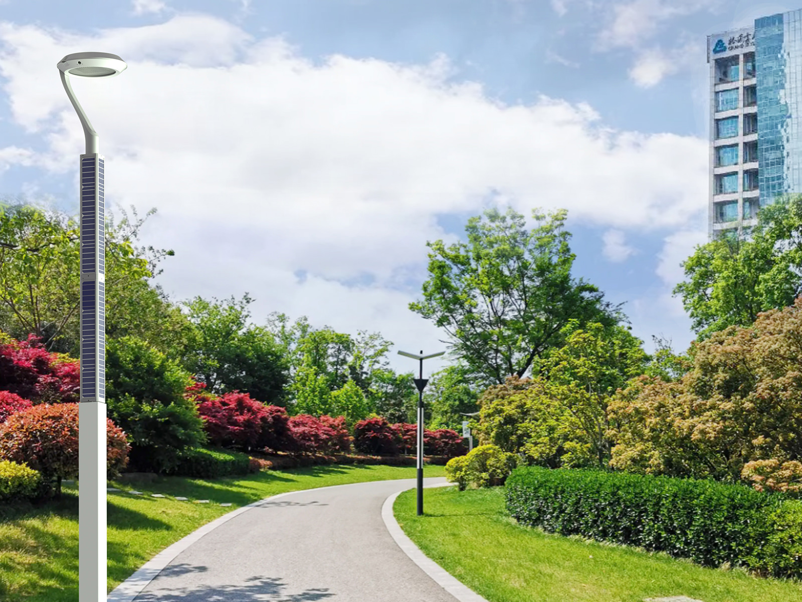 cumbersome solar panels street lighting