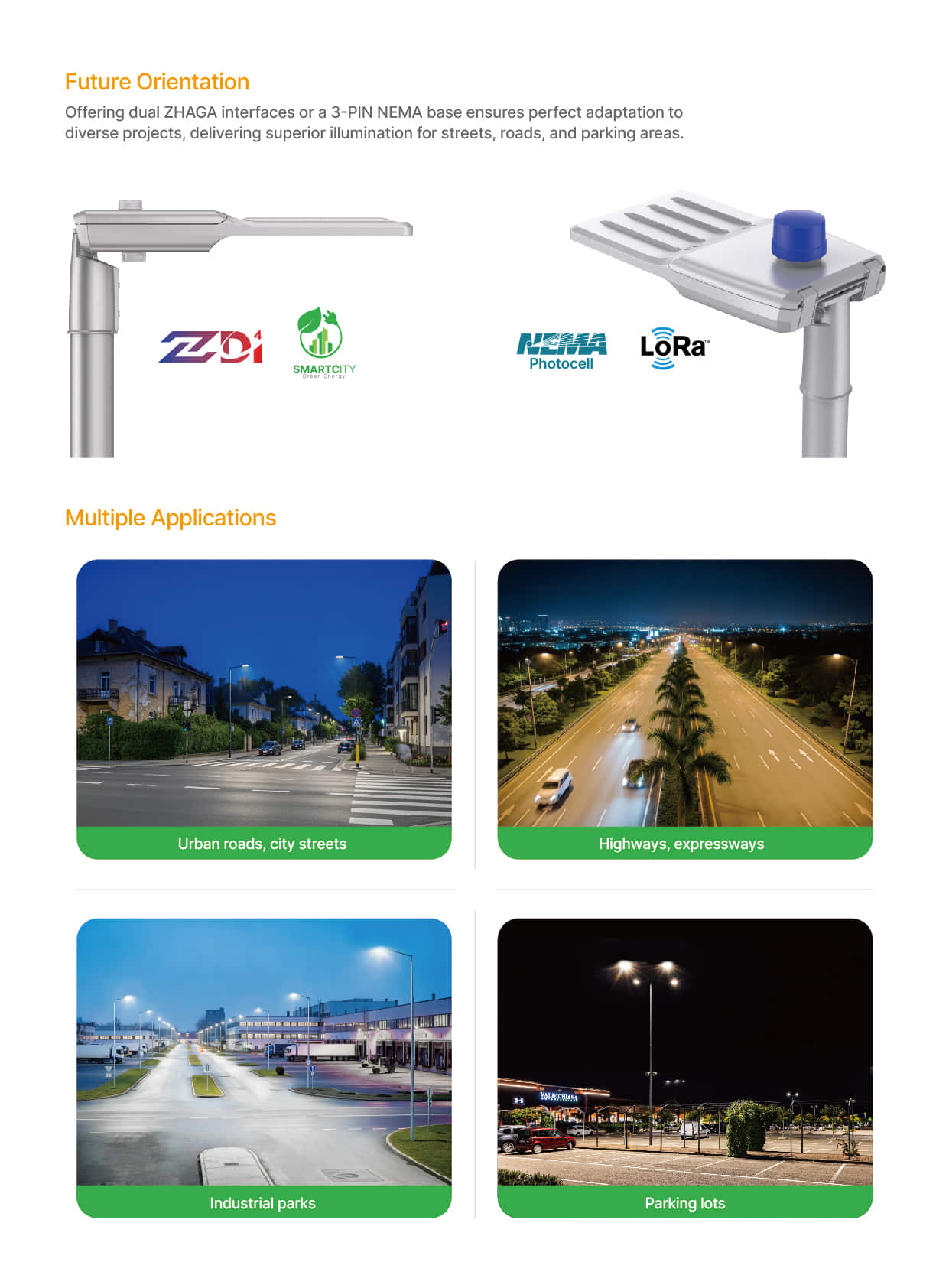 ST71 Zhaga D4i 3 PIN NEMA street light